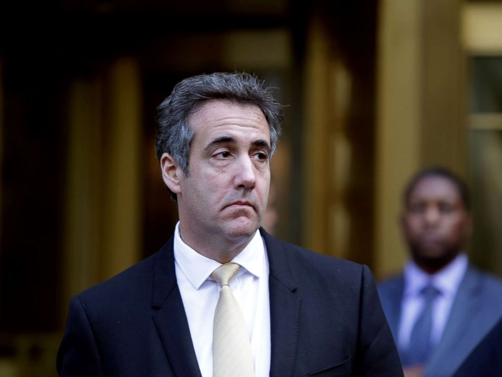 PHOTO: Michael Cohen, former lawyer to President Donald Trump, exits the Federal Courthouse on Aug. 21, 2018 in New York City.