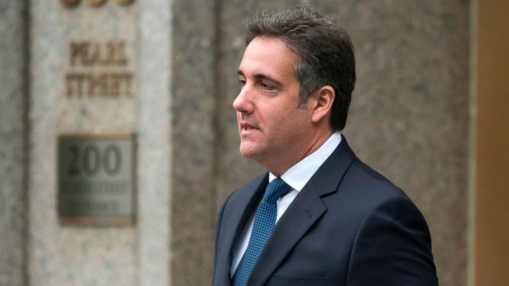 PHOTO: Michael Cohen, a longtime personal lawyer and confidante for President Donald Trump, leaves the United States District Court Southern District of New York on May 30, 2018 in New York City.