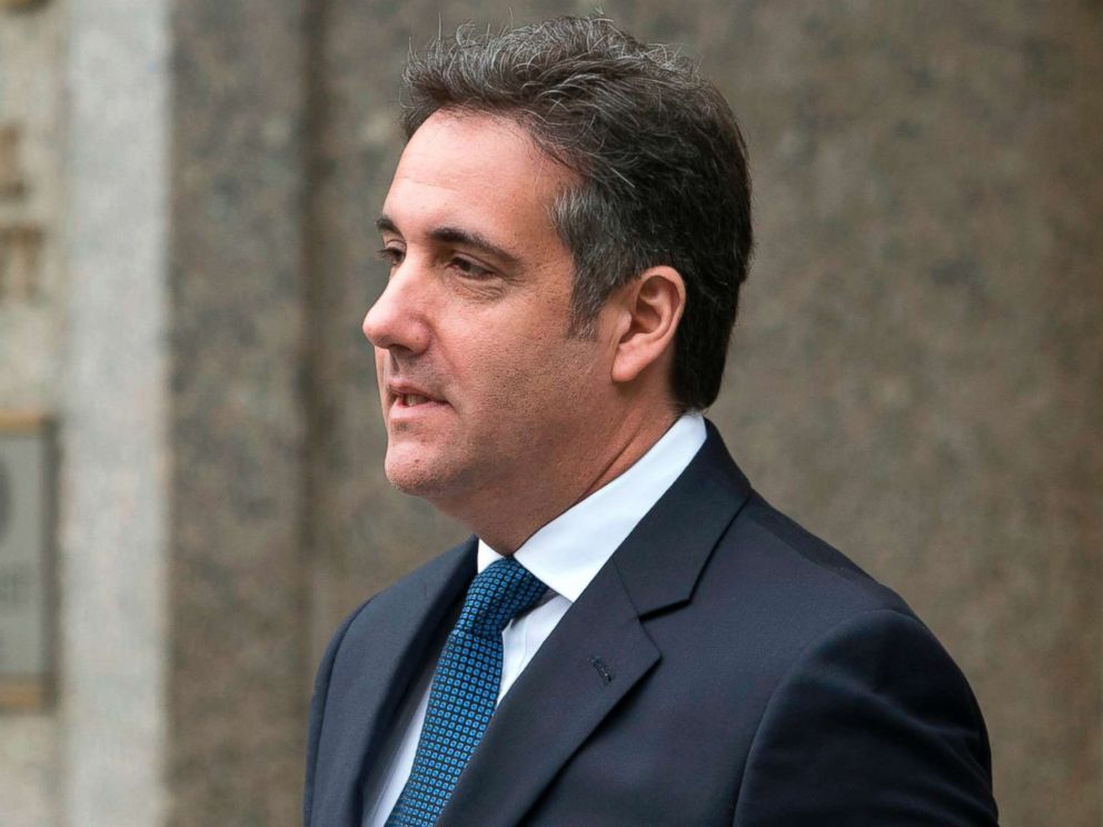 PHOTO: Michael Cohen, a longtime personal lawyer and confidante for President Donald Trump, leaves the United States District Court Southern District of New York on May 30, 2018 in New York City.