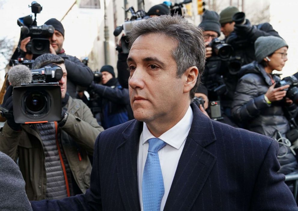 PHOTO: President Donald Trumps former attorney Michael Cohen arrives at U.S. Federal Court in New York, Dec. 12, 2018.