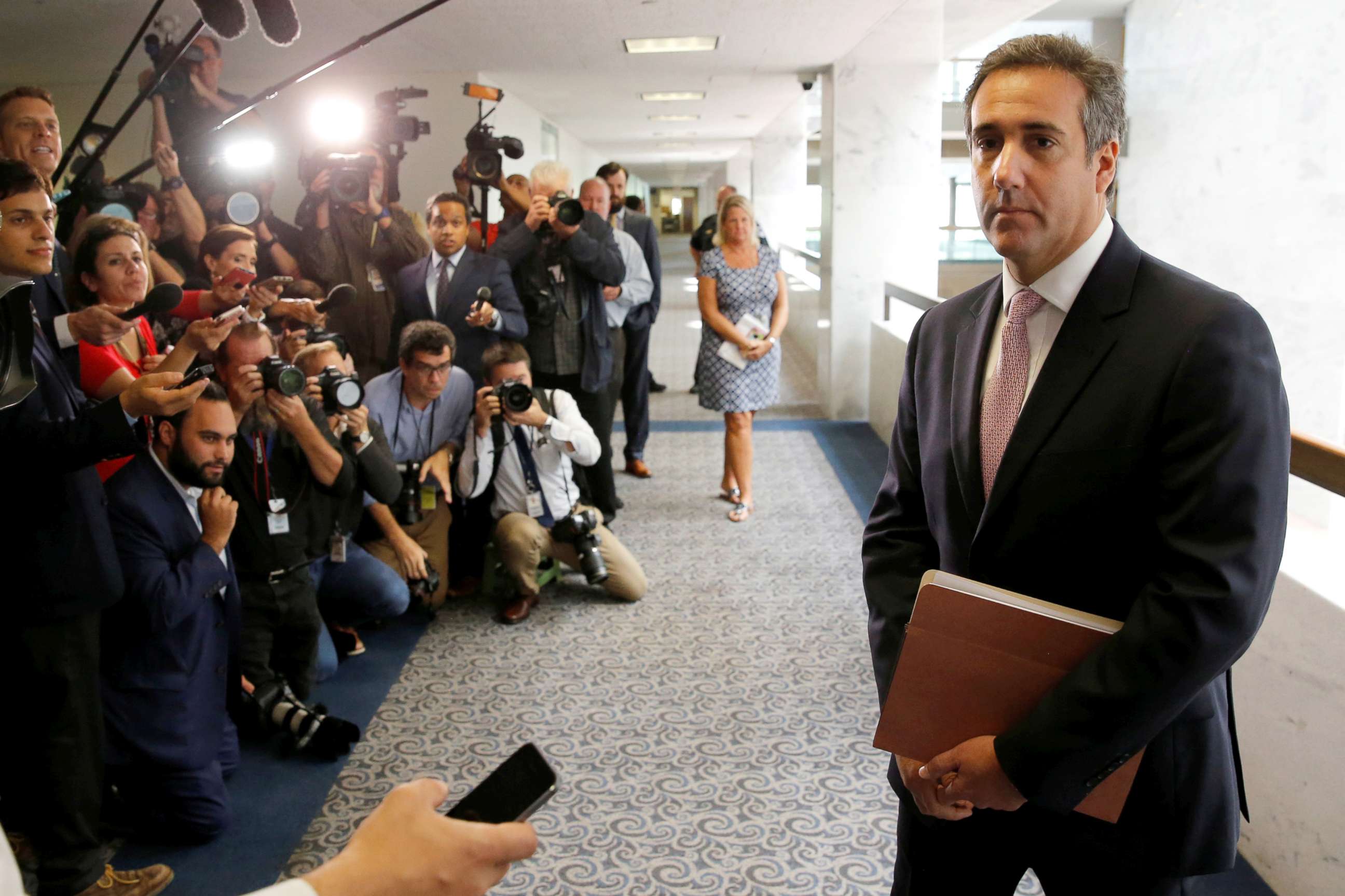 PHOTO: Michael Cohen, personal attorney for President Donald Trump, on Capitol Hill in Washington, Sept. 19, 2017.