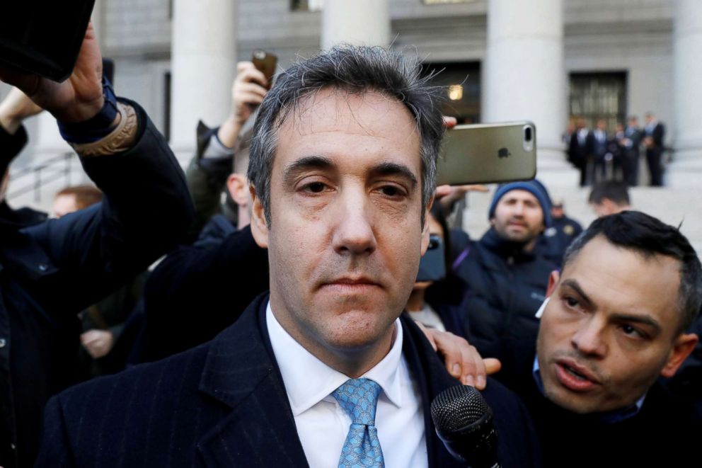 PHOTO: President Donald Trump's former lawyer Michael Cohen exits Federal Court after entering a guilty plea in New York, Nov. 29, 2018.