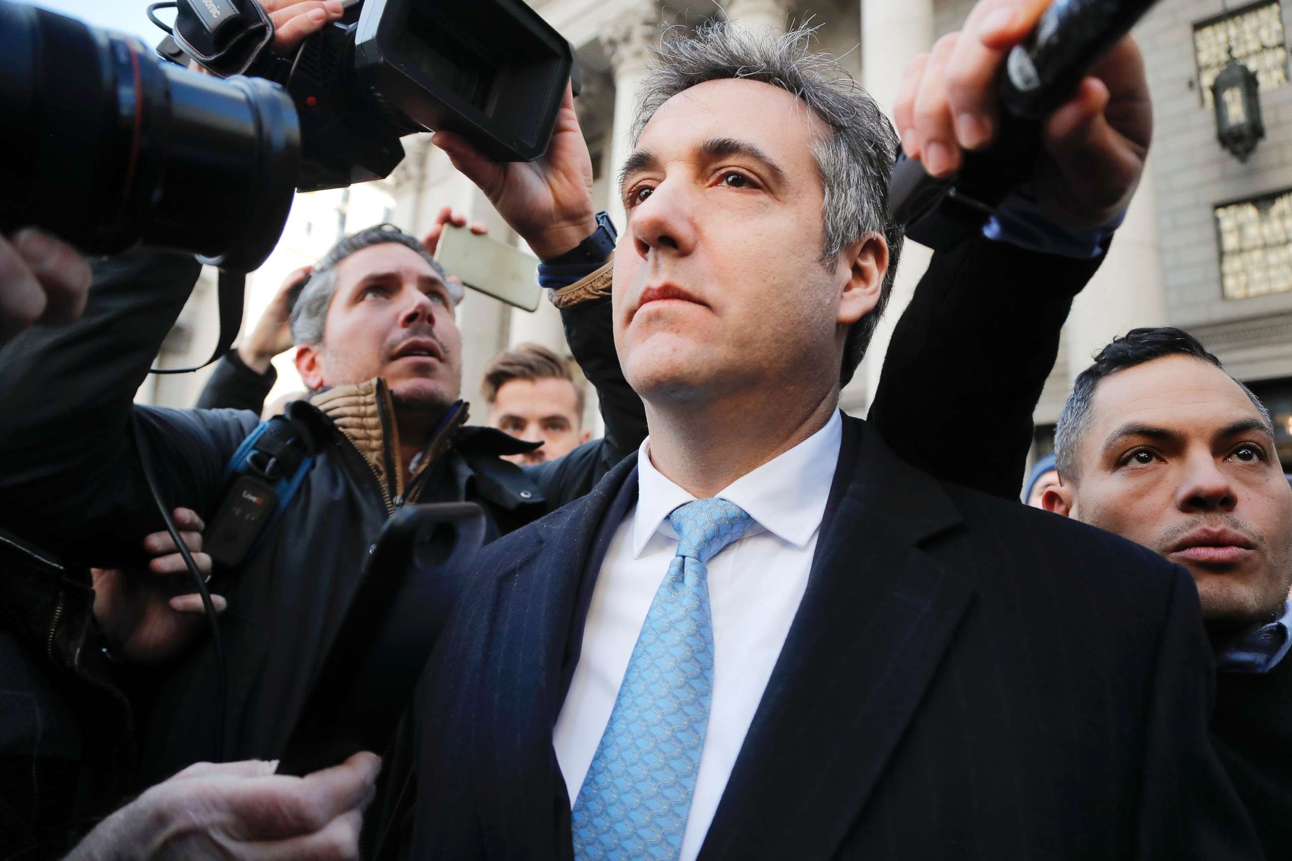 PHOTO: Michael Cohen walks out of federal court, Nov. 29, 2018, in N.Y.