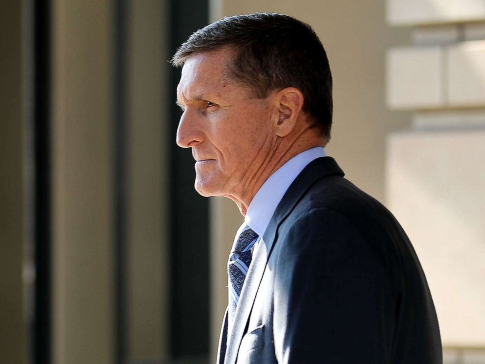 PHOTO: Michael Flynn, former national security adviser to President Donald Trump, leaves following his plea hearing at the Prettyman Federal Courthouse Dec. 1, 2017 in Washington.