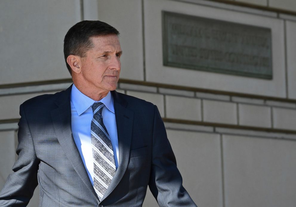PHOTO: In this Dec. 1, 2017, file photo, former Trump national security adviser Michael Flynn leaves federal court in Washington.