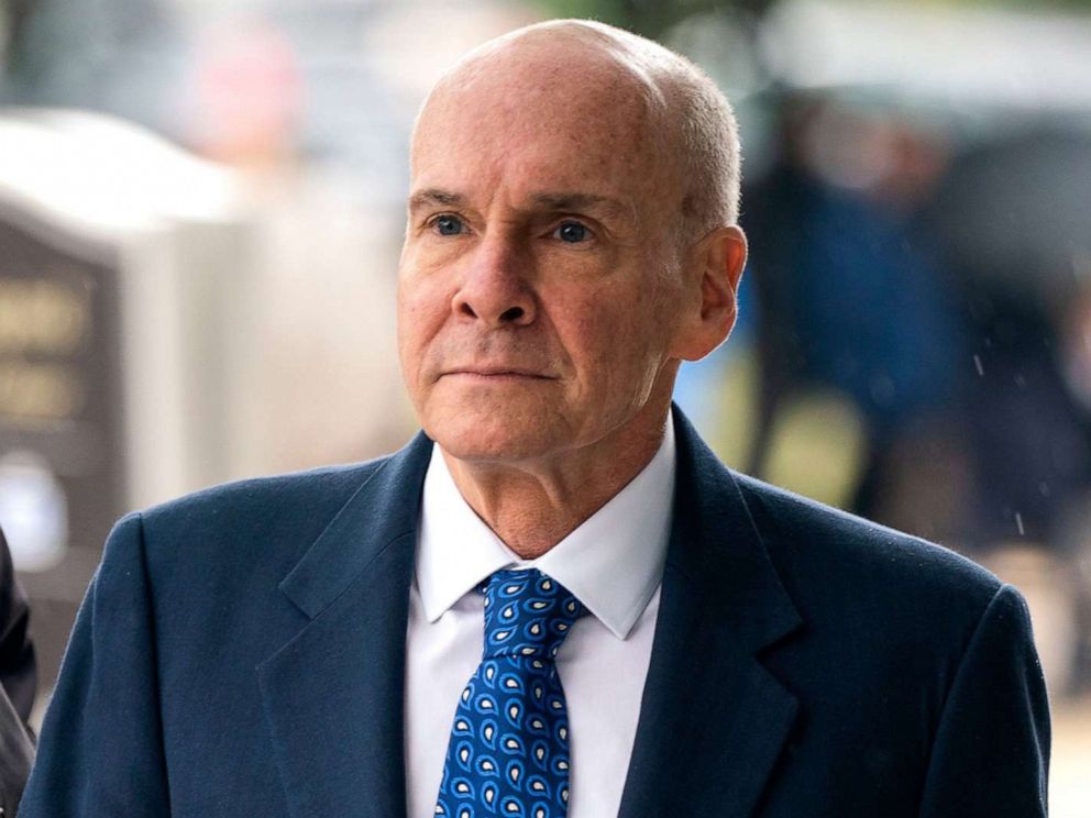 PHOTO: Michael McKinley, former Senior Advisor to the Secretary of State, arrives for his deposition amid the U.S. House of Representatives impeachment inquiry into President Trump in the US Capitol in Washington, D.C., on Oct. 16 2019.