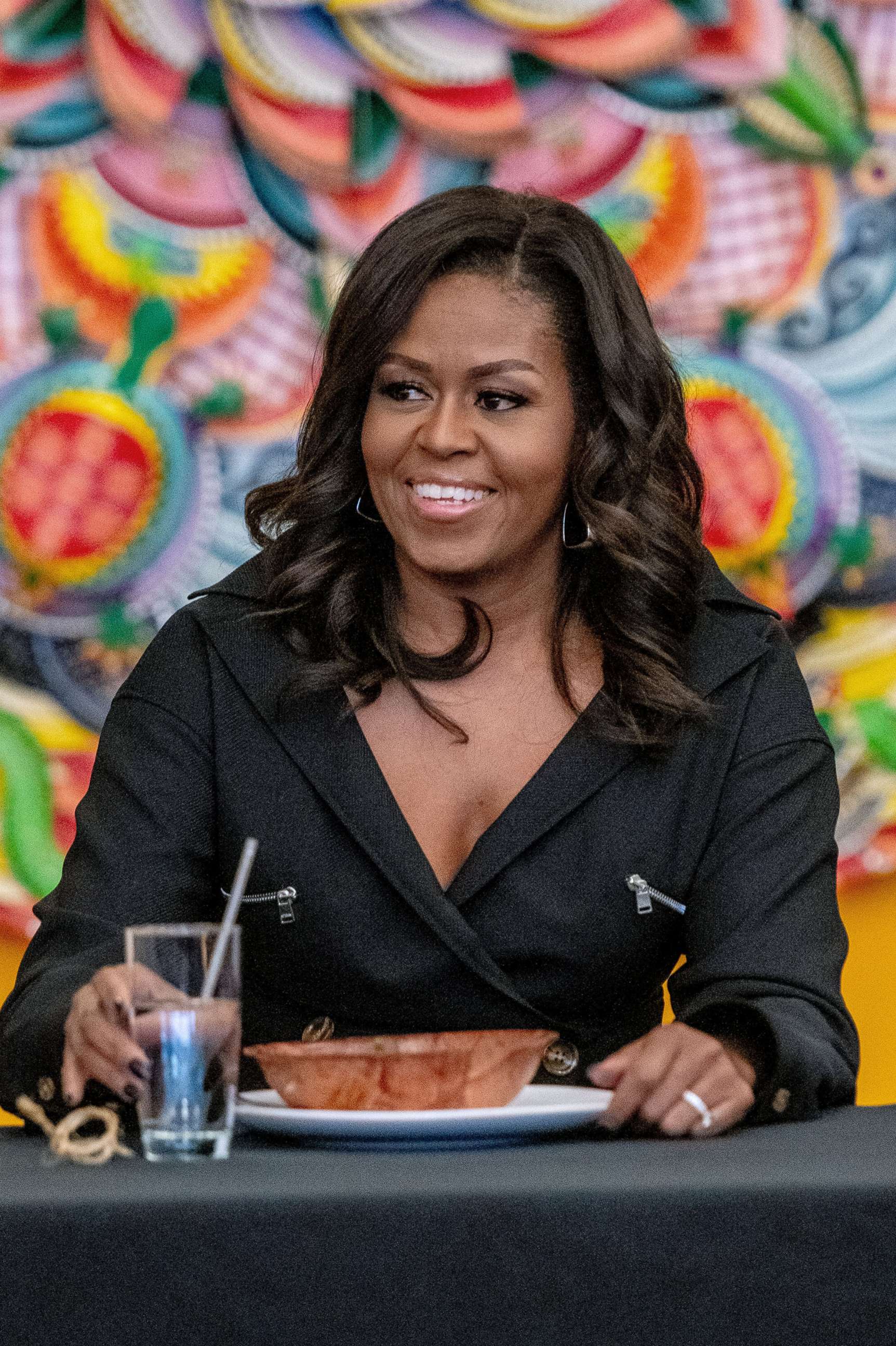 PHOTO: Former first lady Michelle Obama visits The Lower Eastside Girls Club to discuss her new book "Becoming" on Dec. 1, 2018 in New York City.