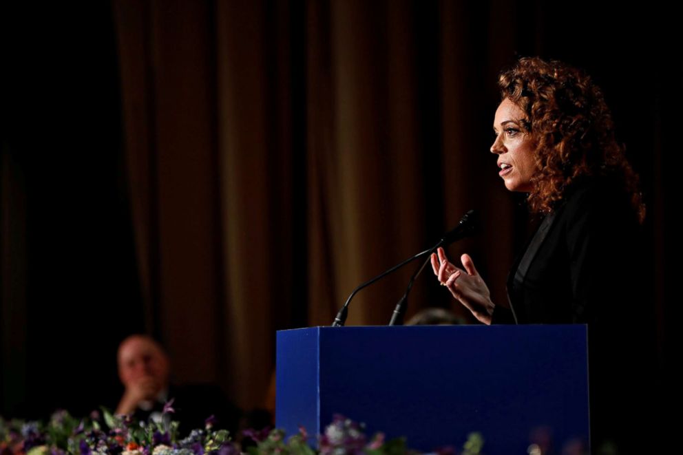 PHOTO: Comedian Michelle Wolf performs at the White House Correspondents' Association Dinner in Washington, April 28, 2018. 