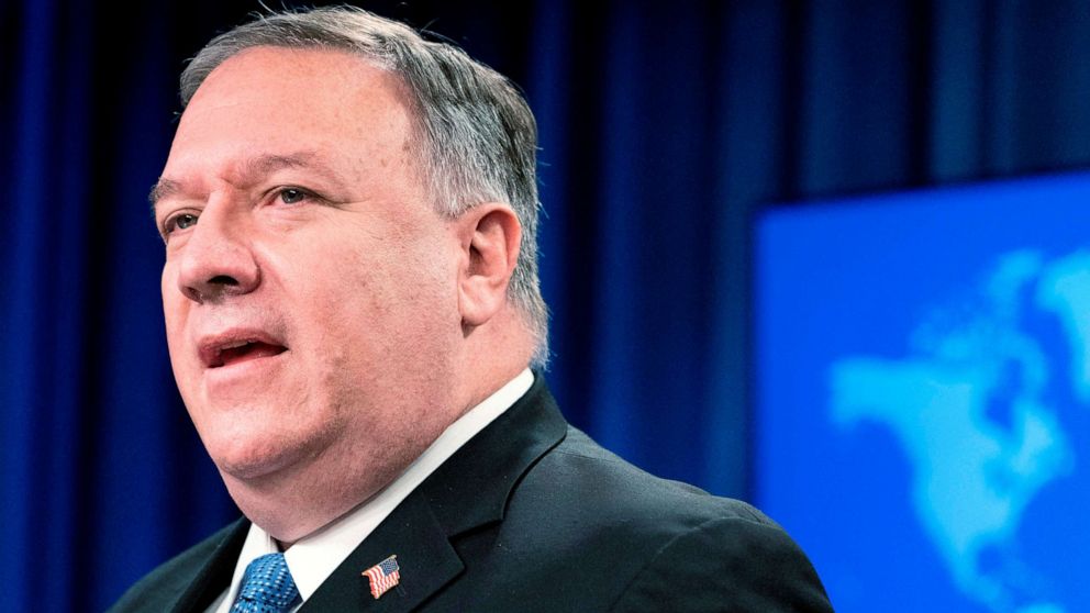 Secretary of State Mike Pompeo speaks during a media briefing, Nov. 10, 2020, at the State Department in Washington, D.C.