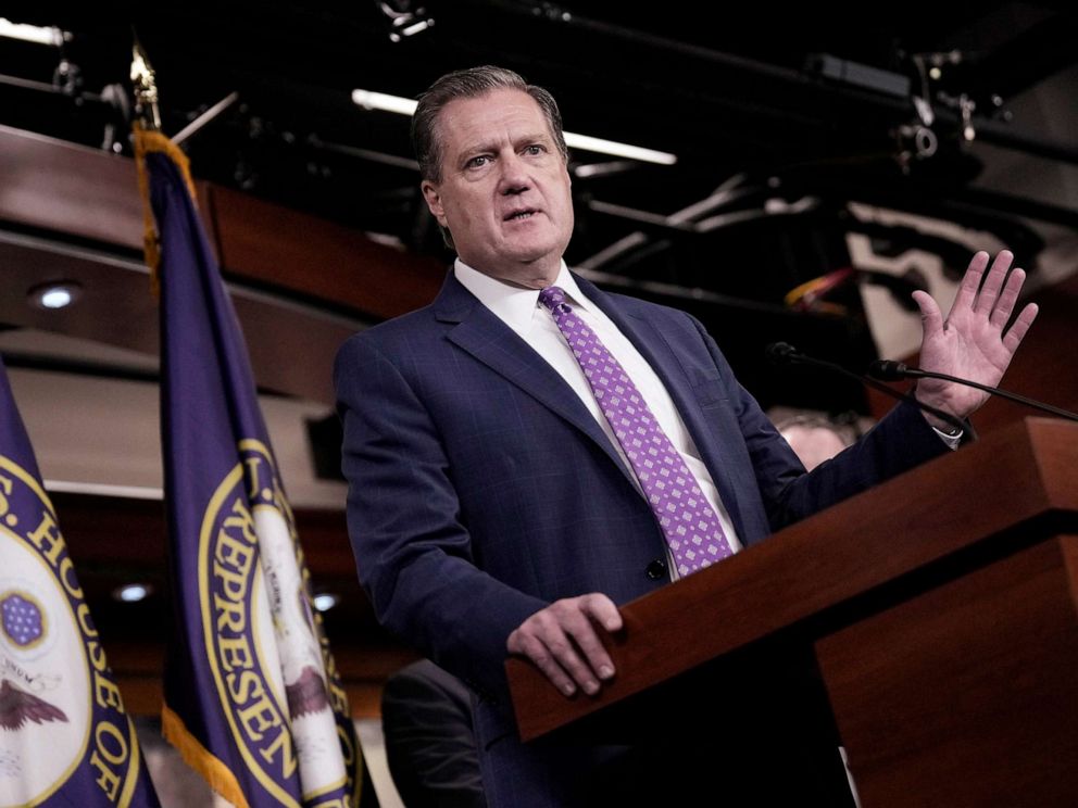 PHOTO: FILE - Ranking member of the House Intelligence Committee Rep. Mike Turner speaks during a news conference with members of the House Intelligence Committee at the U.S. Capitol Aug. 12, 2022 in Washington, DC.