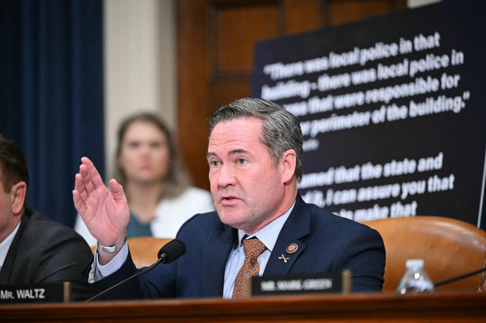 PHOTO: US Rep. Mike Waltz during a hearing of the House Task Force on the Attempted Assassination of Donald Trump in Washington, DC, Sept 26, 2024.