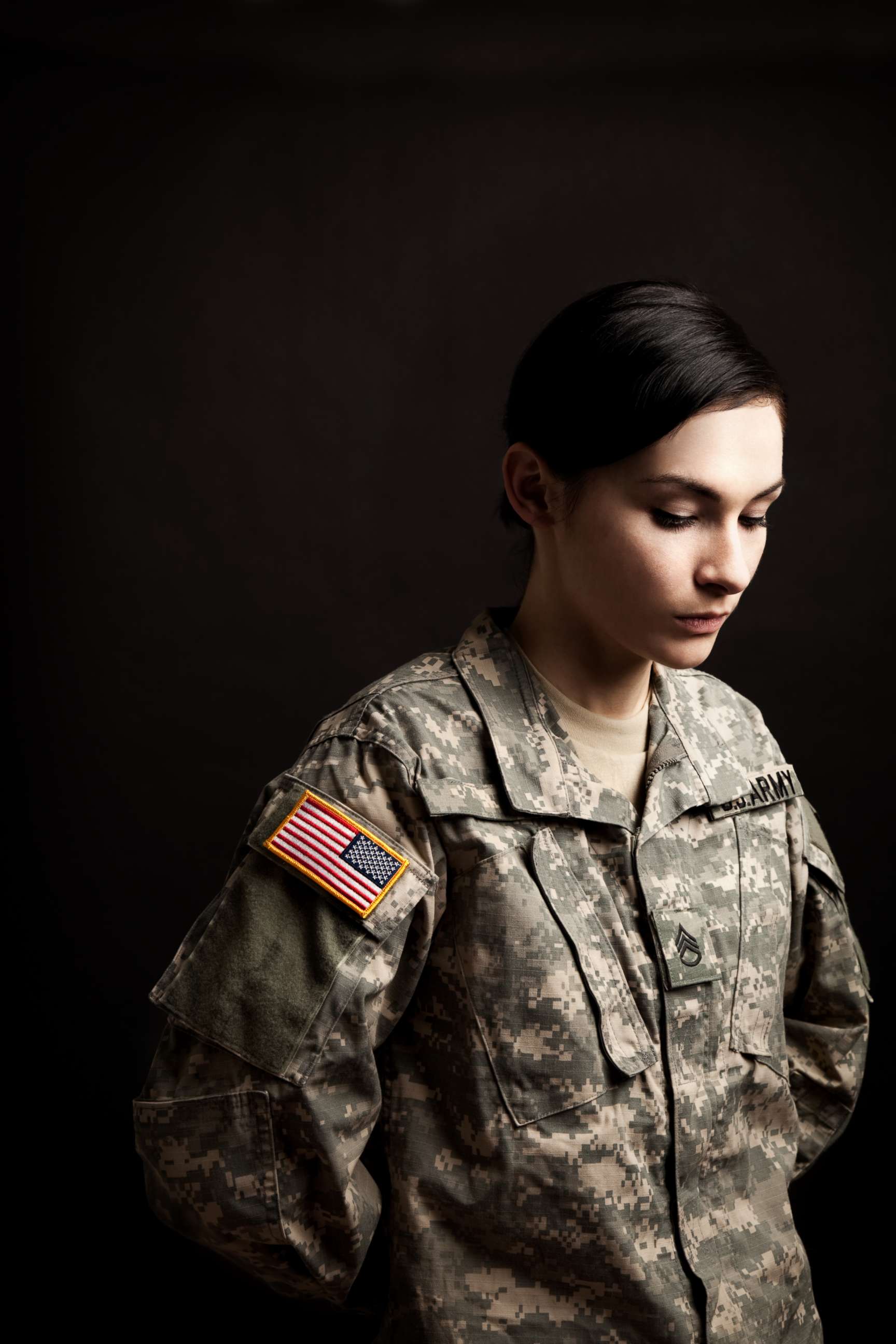 PHOTO: A female Army soldier in an undated stock photo. 