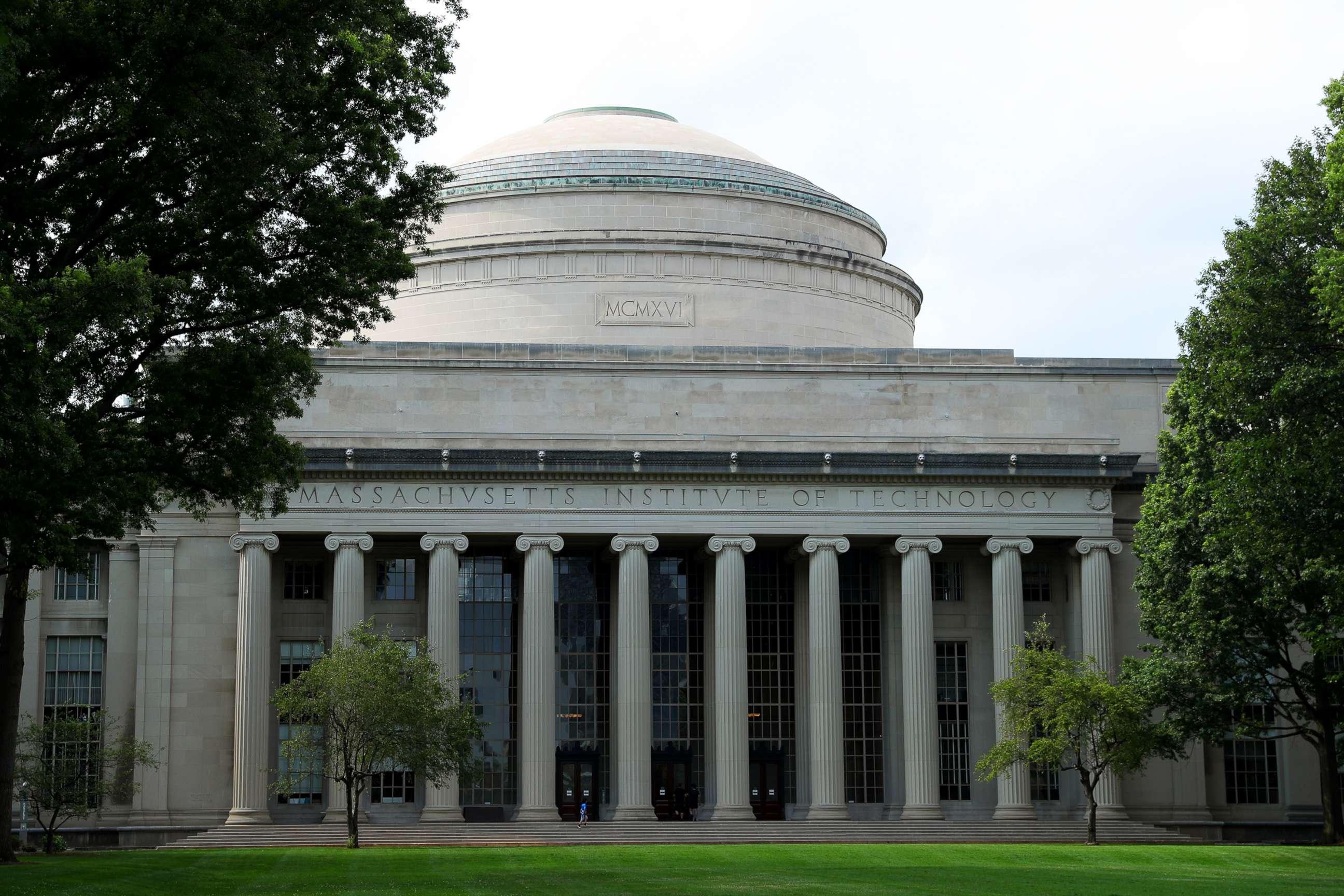 PHOTO: A view of the campus of Massachusetts Institute of Technology, July 8, 2020. in Cambridge, Mass.
