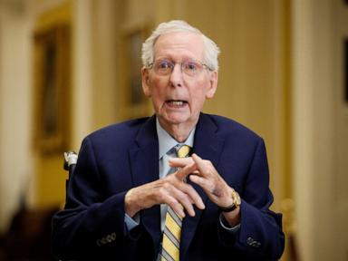 Sen. Mitch McConnell returns to Senate floor after hospitalization