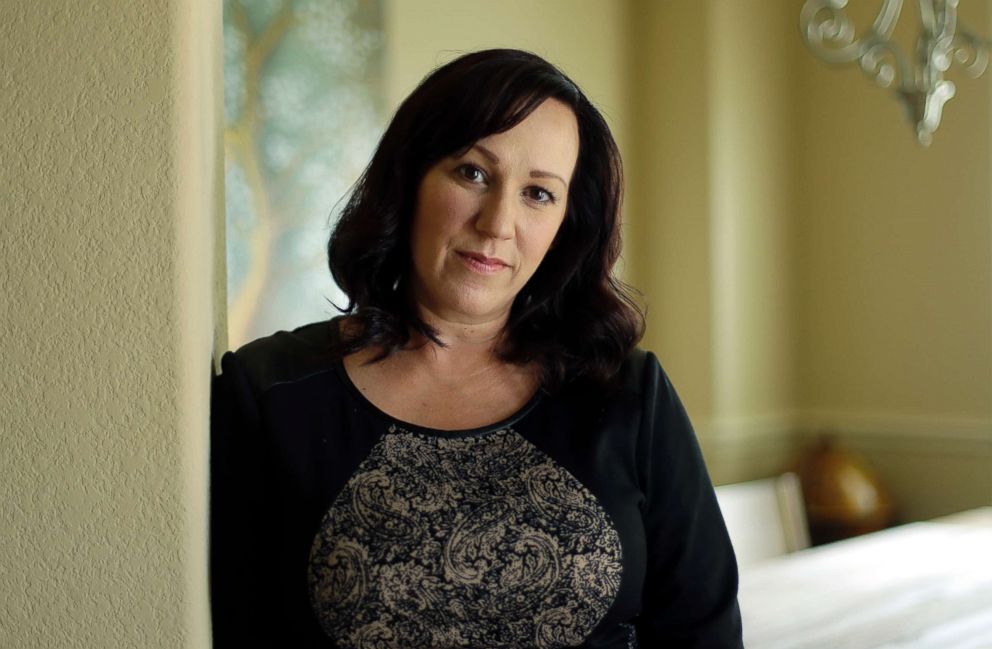 PHOTO: MJ Hegar poses for a portrait at her home in Round Rock, Texas, Aug. 9, 2018.