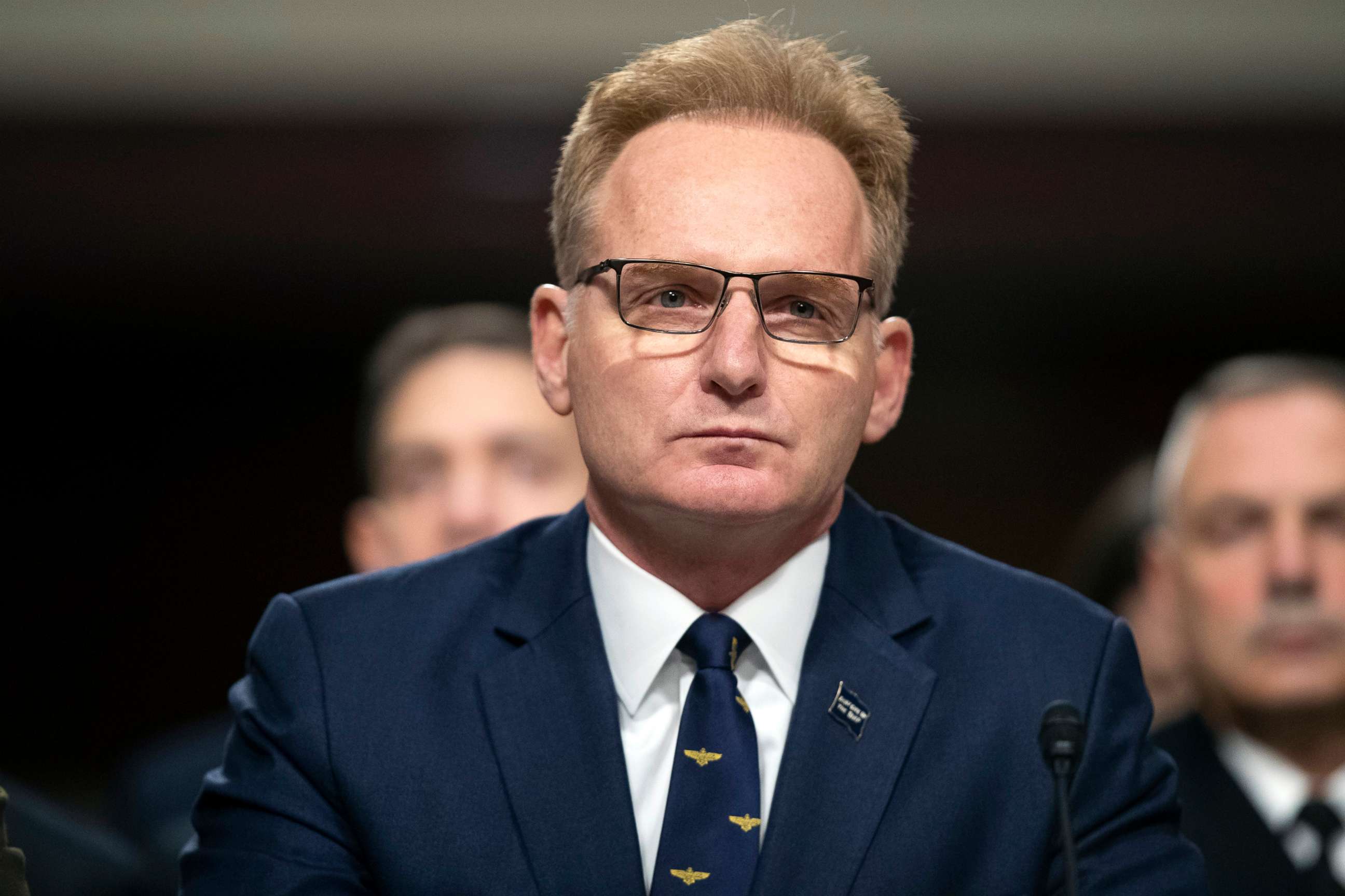 PHOTO: Acting Navy Secretary Thomas Modly testifies during a hearing of the Senate Armed Services Committee in Washington, D.C., Dec. 3, 2019.