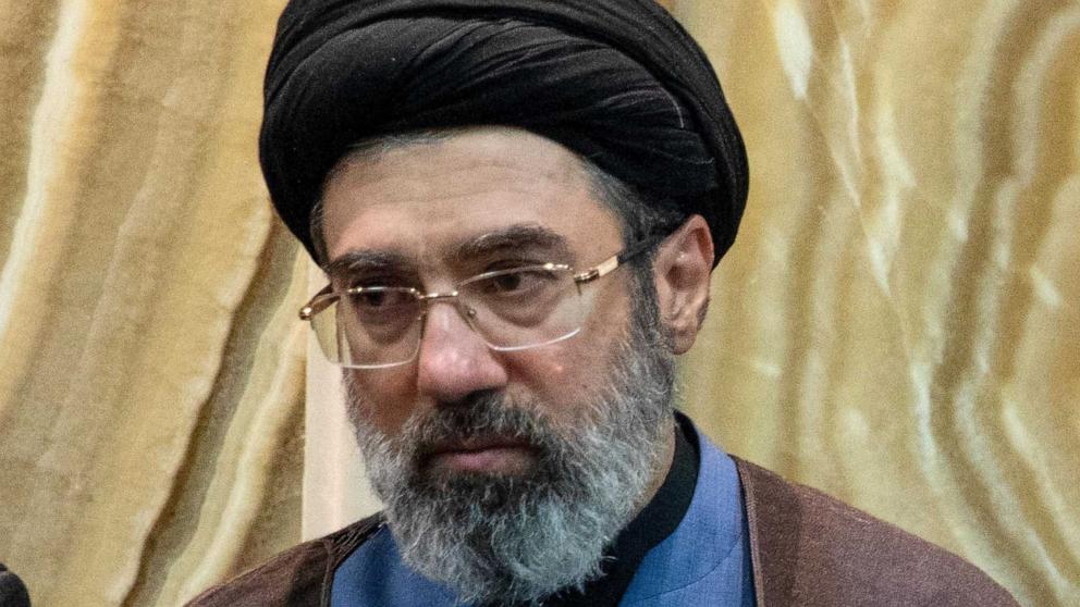 PHOTO: In this July 18, 2024, file photo, Iran's new supreme leader, Mojtaba Khamenei, the second son of late Iran's Supreme Leader Ayatollah Ali Khamenei, attends a meeting in Tehran, Iran.