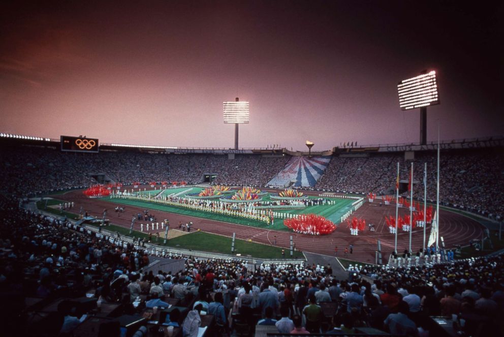 PHOTO: Opening ceremony of the 1980 Summer Olympic Games in Moscow. 