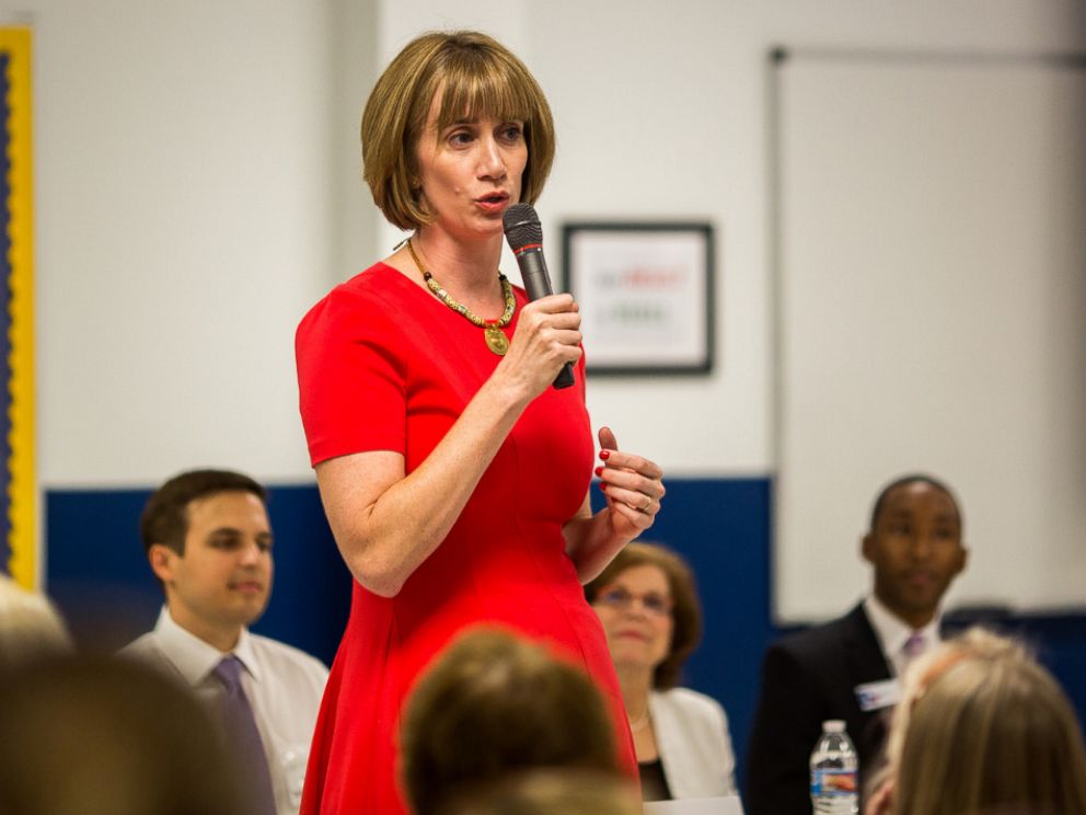 PHOTO: One of the seven democratic candidates for Congress in Texas, Laura Moser, is pictured in an undated photo.