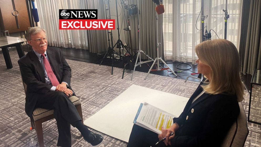 PHOTO: ABC's Martha Raddatz will have the first exclusive interview with John Bolton, former National Security Advisor to President Donald Trump, on his new book, "The Room Where It Happened: A White House Memoir," airing June 21, 2020 at 9pm ET on ABC.