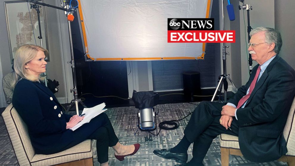 PHOTO: ABC's Martha Raddatz will have the first exclusive interview with John Bolton, former National Security Advisor to President Donald Trump, on his new book, "The Room Where It Happened: A White House Memoir," airing June 21, 2020 at 9pm ET on ABC.