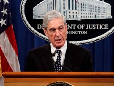 PHOTO: This May 29, 2019 file photo shows special counsel Robert Mueller speaking about the Russia investigation at the Department of Justice in Washington.