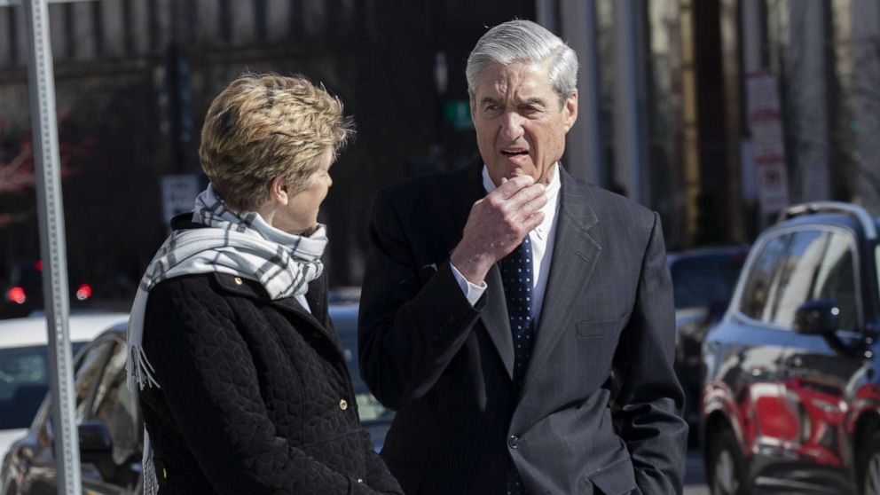 PHOTO: Ann Mueller and Special Counsel Robert Mueller, March 24, 2019, in Washington, D.C.