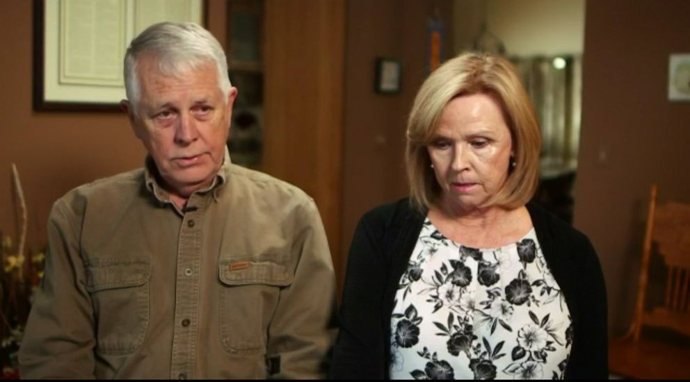 PHOTO: Carl and Marsha Mueller, parents of Kayla Mueller, appear on Good Morning America, Oct. 28, 2019.