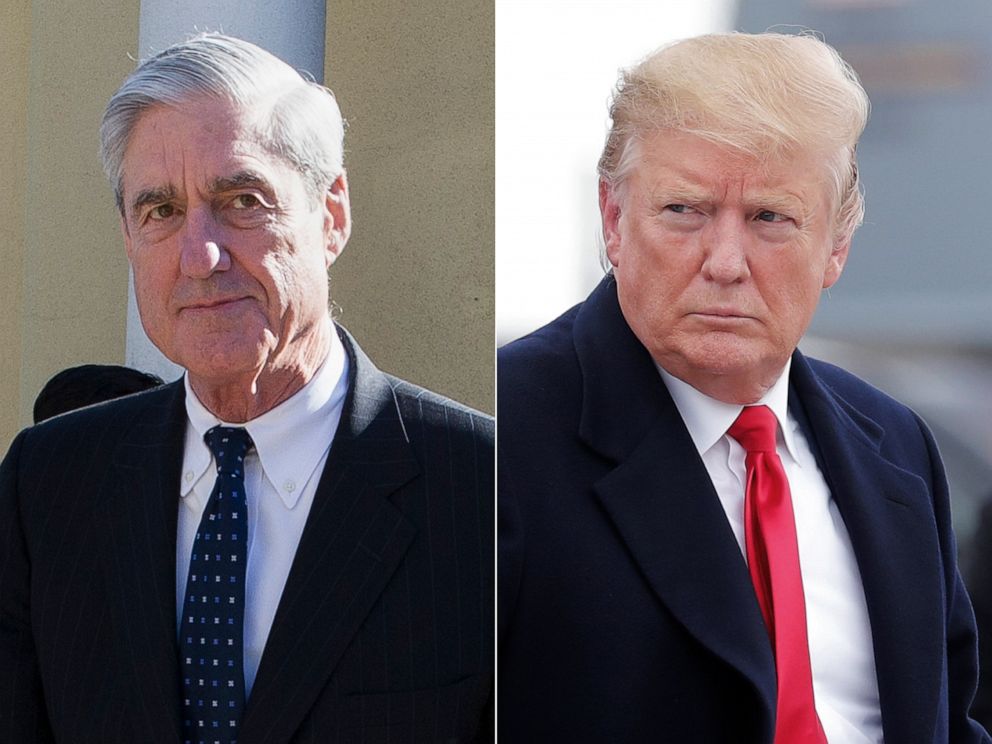 PHOTO: Special Counsel Robert Mueller, left, and President Donald Trump, right.