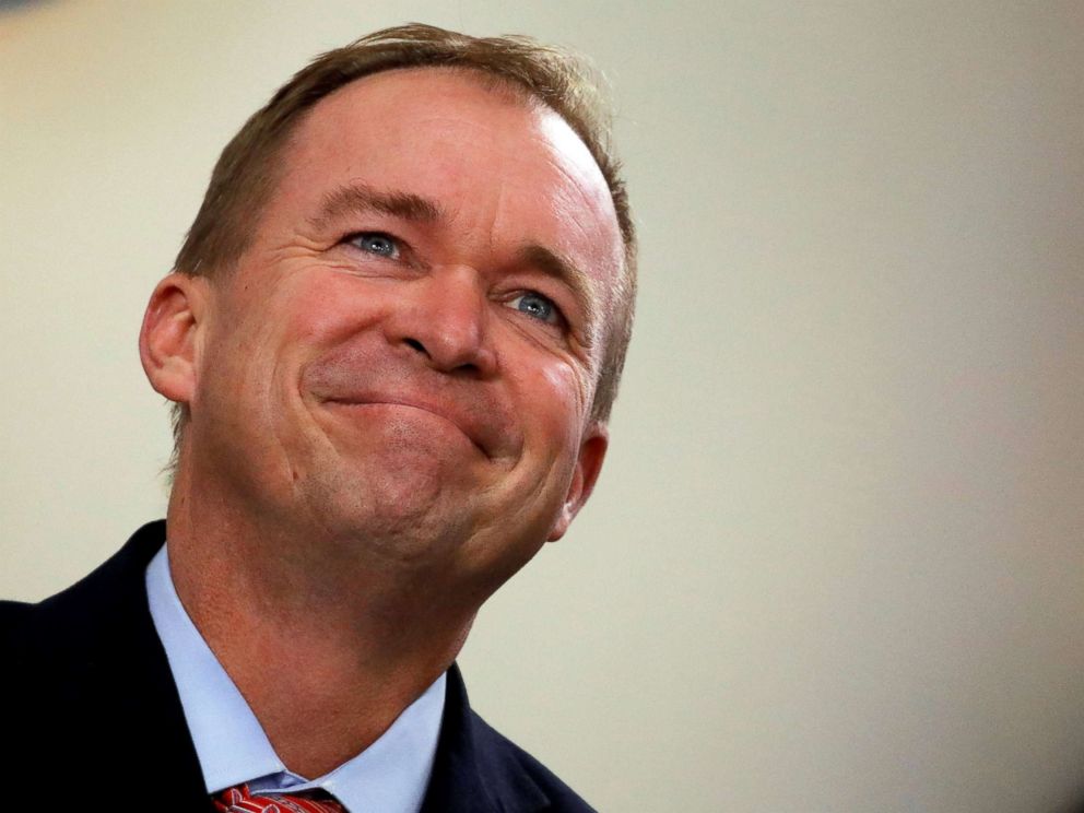PHOTO: Office of Management and Budget Director Mick Mulvaney attends the daily briefing at the White House, July 20, 2017.