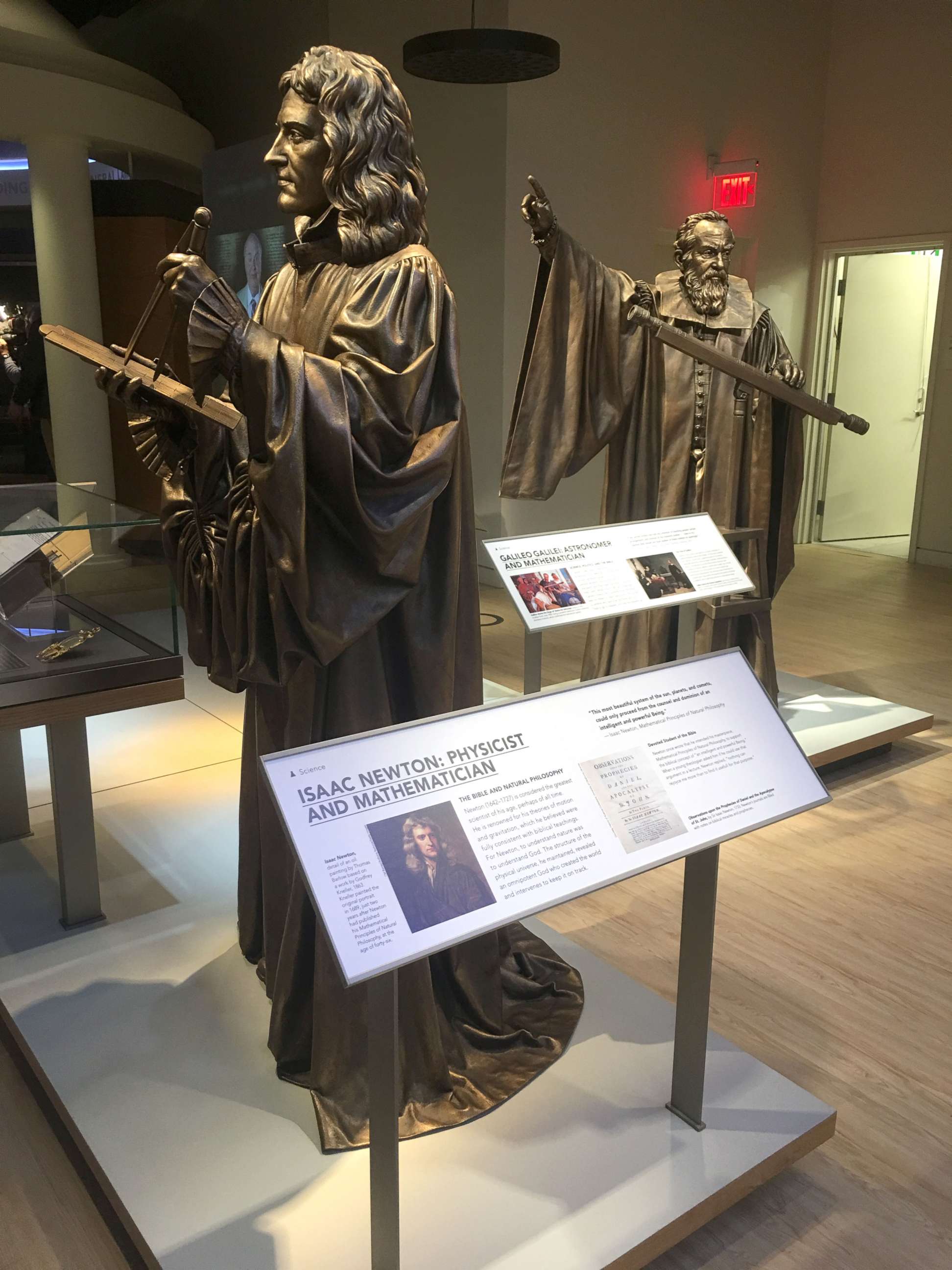 PHOTO: An exhibit of Isaac Newton in the "Bible in America," in Washington.
