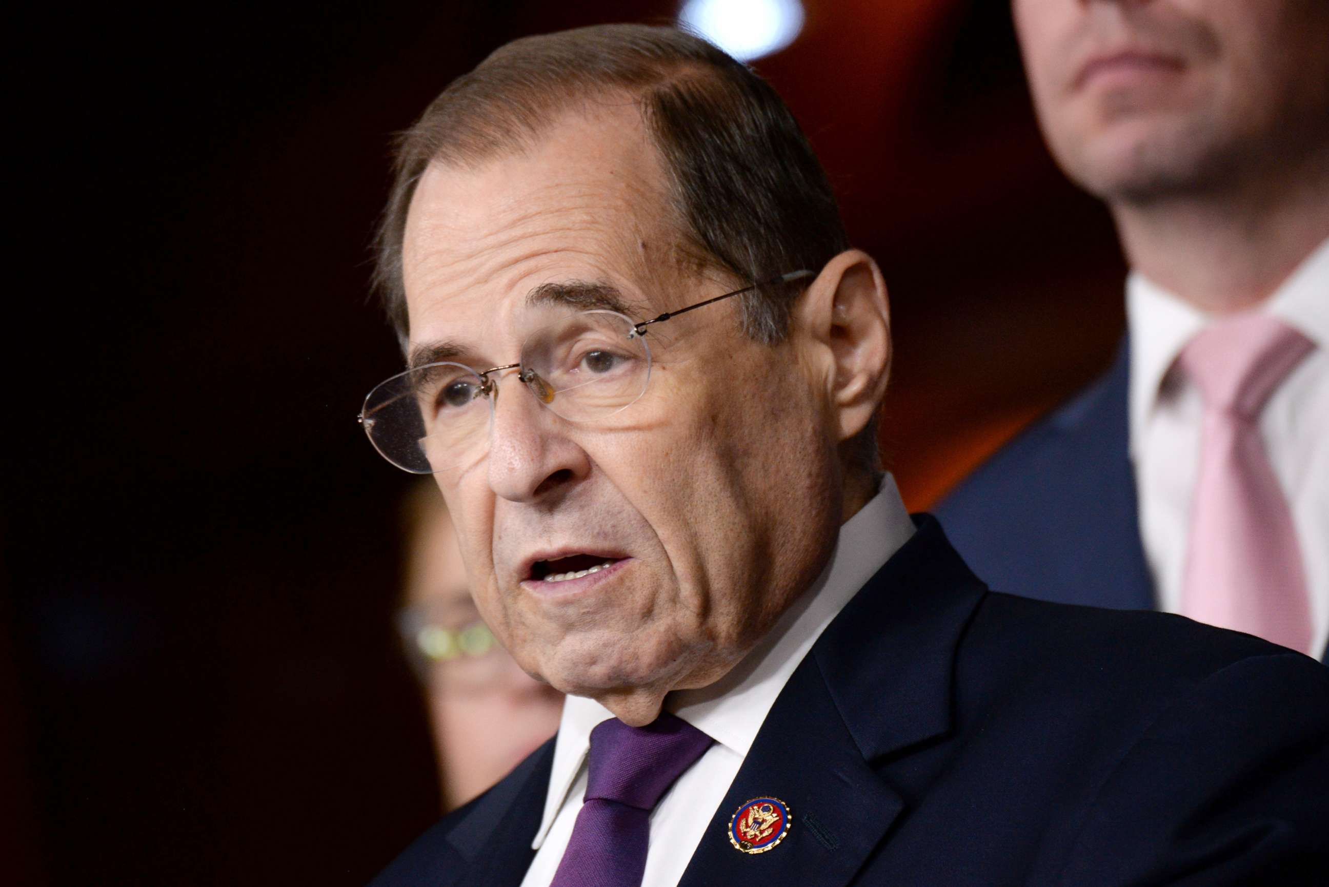 PHOTO: House Judiciary Committee Chairman Jerry Nadler (D-NY) holds a news conference to discuss the Committee's oversight agenda following the Mueller Hearing in Washington D.C., July 26, 2019. 