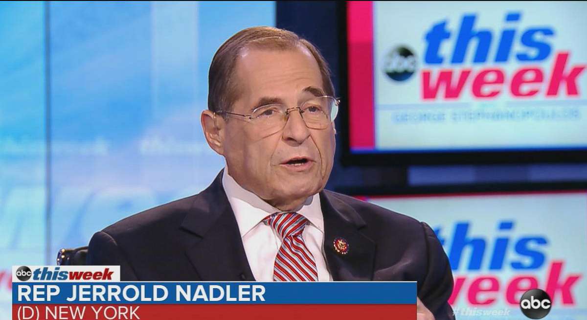 PHOTO: Rep. Jerry Nadler on "This Week With George Stephanopoulos," July 28, 2019. 