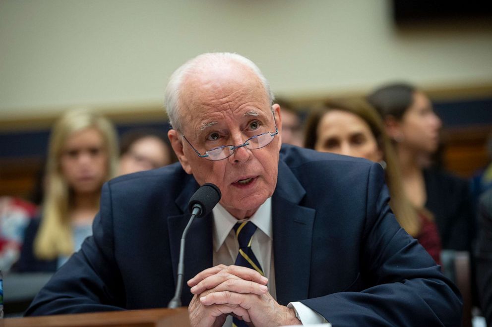 PHOTO: Former White House counsel John Dean speaks at a House Judiciary Committee hearing titled "Lessons from the Mueller Report: Presidential Obstruction and Other Crimes," on June 10, 2019. 