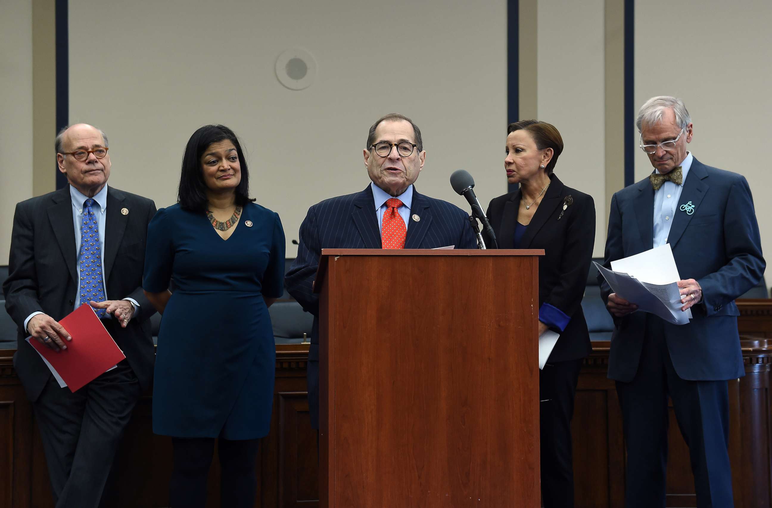 PHOTO: House Judiciary Committee Chairman Jerrold Nadler speaks during a news conference on Capitol Hill to highlight the MORE Act (Marijuana Opportunity Reinvestment and Expungement Act) legislation in Washington, Nov. 19, 2019.