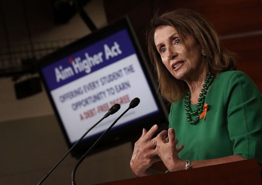 PHOTO: House Democratic Leader Nancy Pelosi speaks at a press conference at the U.S. Capitol July 24, 2018 in Washington.