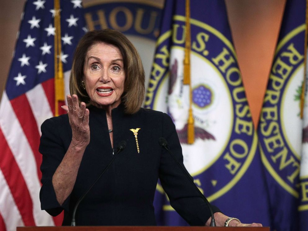 PHOTO: Speaker of the House Rep. Nancy Pelosi speaks during a weekly news conference at the U.S. Capitol, Feb. 14, 2019, in Washington, DC.