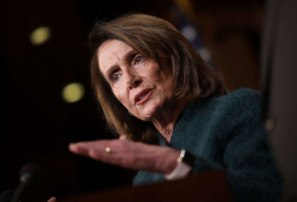 PHOTO: House Minority Leader Nancy Pelosi speaks during a news conference at the U.S. Capitol, March 22, 2018 in Washington, D.C.