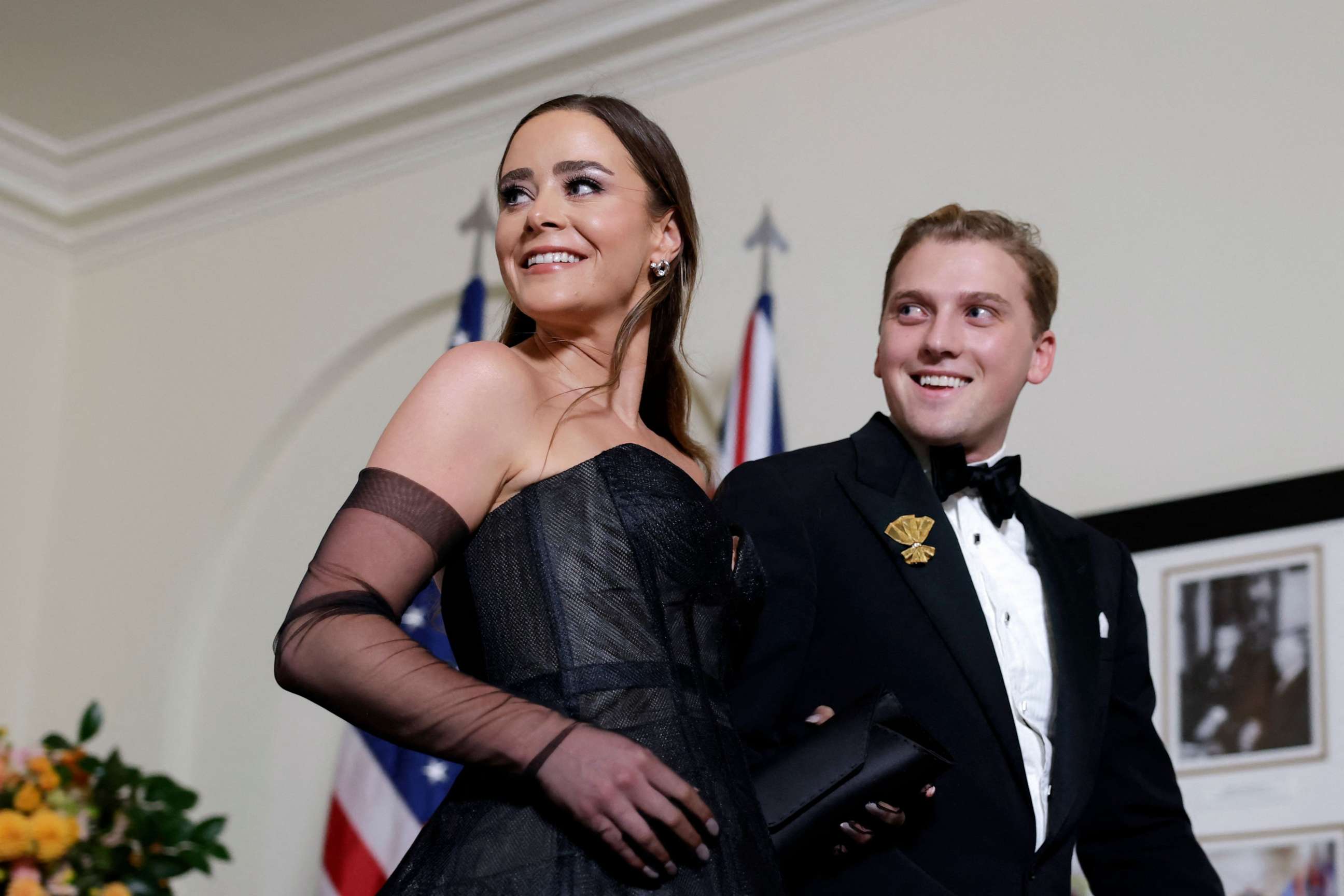 PHOTO: Naomi Biden, the granddaughter of President Joe Biden, and her husband Peter Neal arrive for a State Dinner in honor of Australia's Prime Minister Anthony Albanese and Jodie Haydon, in Washington, D.C., on Oct. 25, 2023.