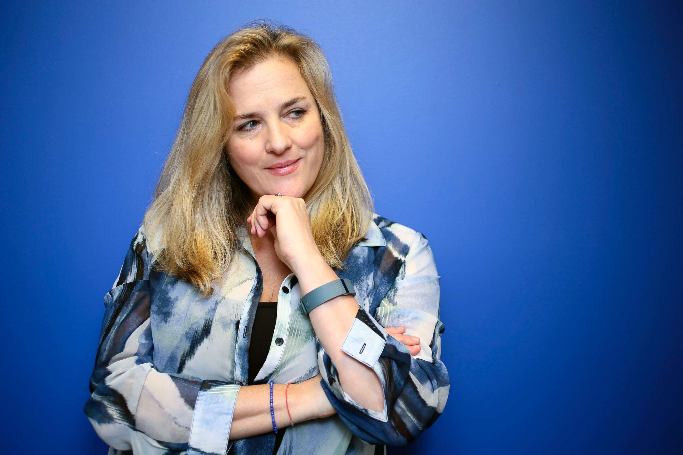 PHOTO: Journalist Natasha Stoynoff poses at the Simon & Schuster offices in downtown Toronto, Jan. 18, 2017. 