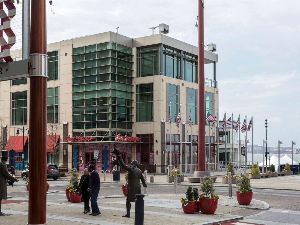 PHOTO: American Way and Waterfront Street at National Harbor on Dec. 5, 2017, in Oxon Hill, Md.