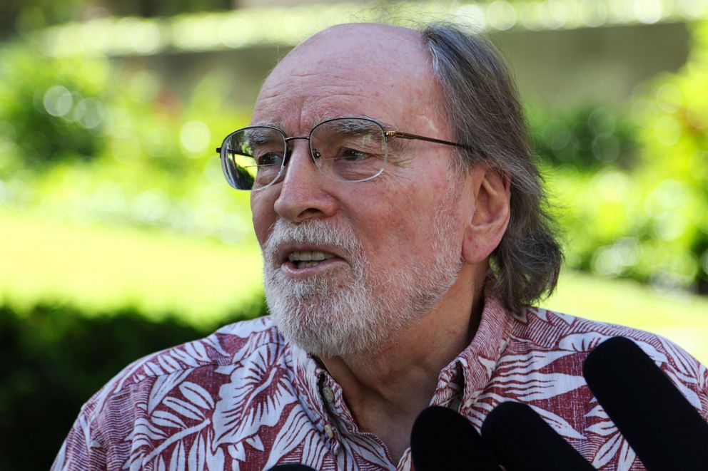 PHOTO: Former Hawaii Gov. Neil Abercrombie speaks at a news conference in Honolulu, Dec. 23, 2019. 