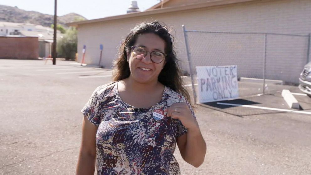 PHOTO: Yesenia Cruz-Bejarano of Phoenix, Ariz., is one of 64,000 new American voters in Arizona since 2016. She cast her first ballot as a U.S. citizen in the 2022 midterm election.