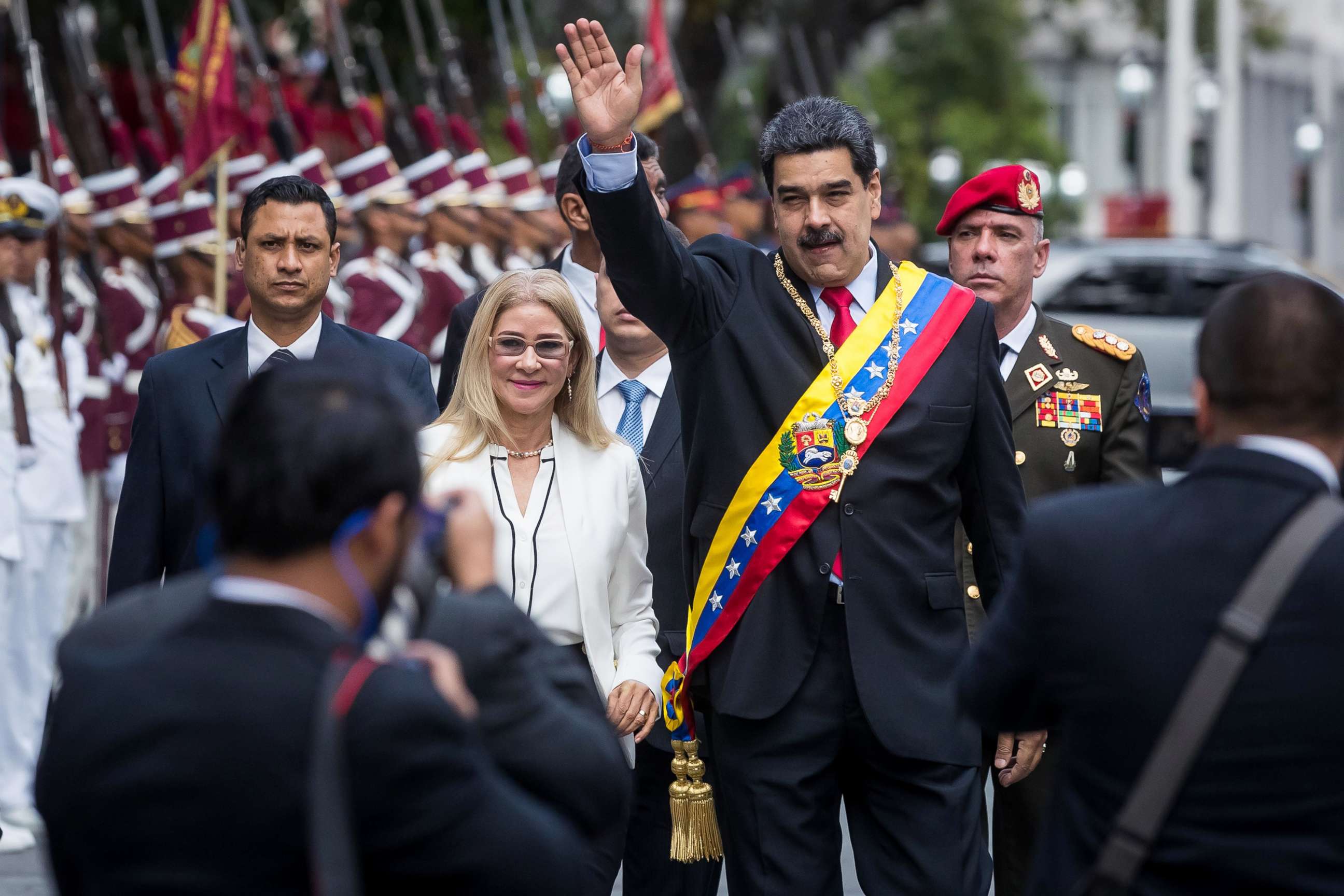 PHOTO: Venezuelan President Nicolas Maduro participates in an event to commemorate the 20 years of the referendum approving the Constitution of the Bolivarian Republic in Caracas, Venezuela, Dec. 15, 2019.
