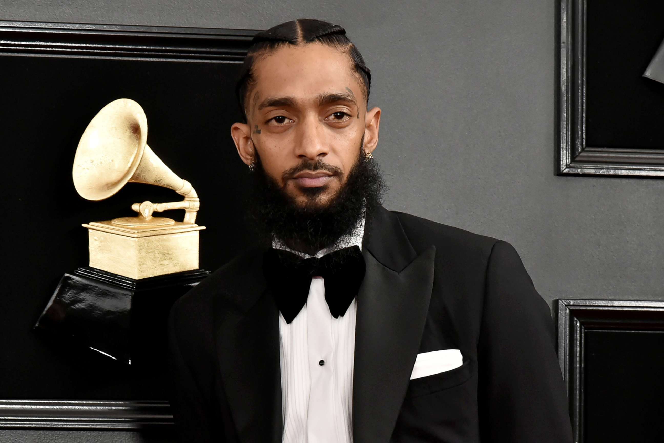 PHOTO: Nipsey Hussle attends the 61st annual Grammy awards at Staples Center, Feb. 10, 2019, in Los Angeles.
