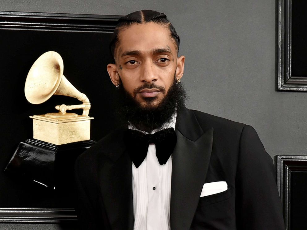 PHOTO: Nipsey Hussle attends the 61st annual Grammy awards at Staples Center, Feb. 10, 2019, in Los Angeles.