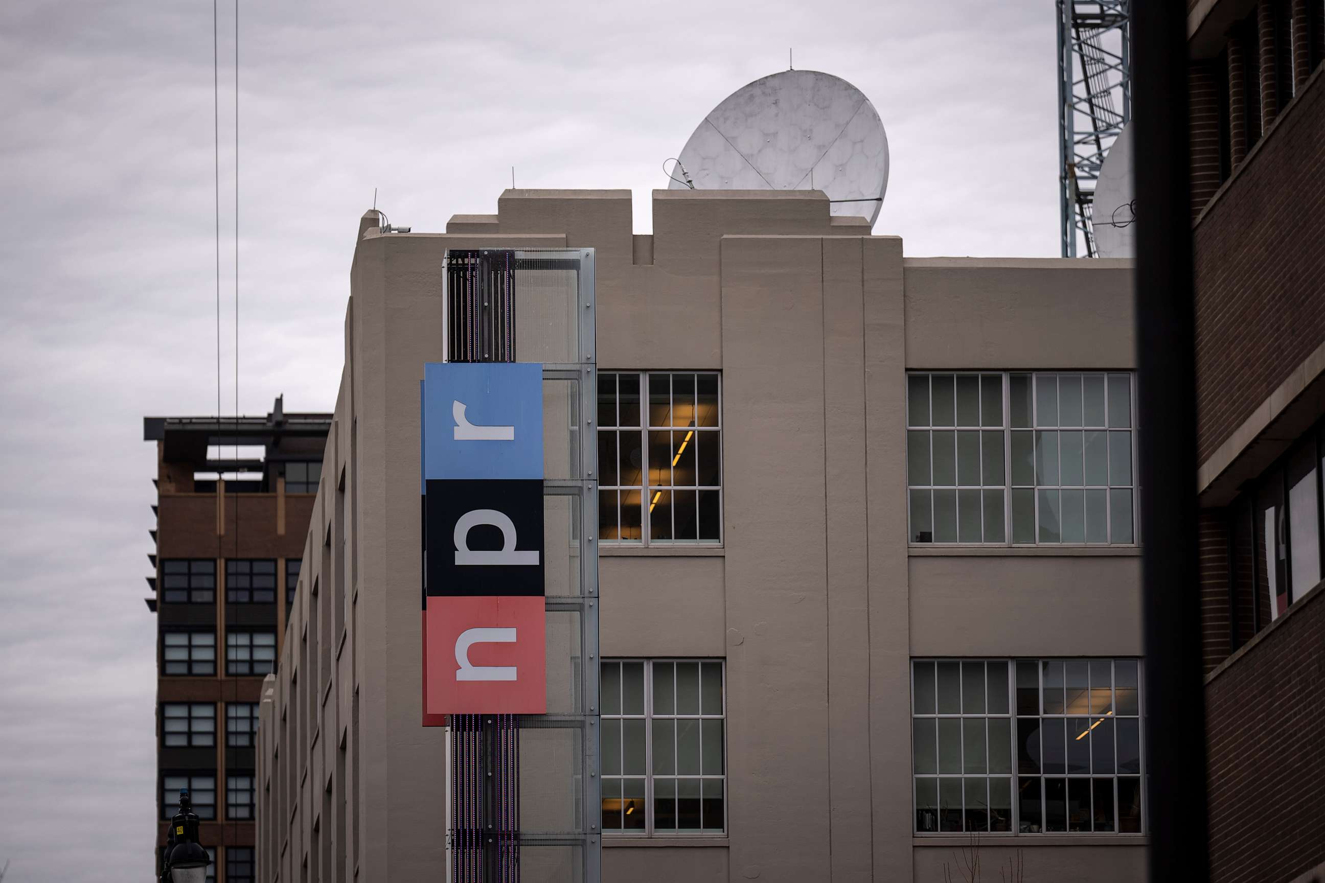 PHOTO: A view of the National Public Radio (NPR) headquarters on North Capitol Street, Feb. 22, 2023, in Washington.
