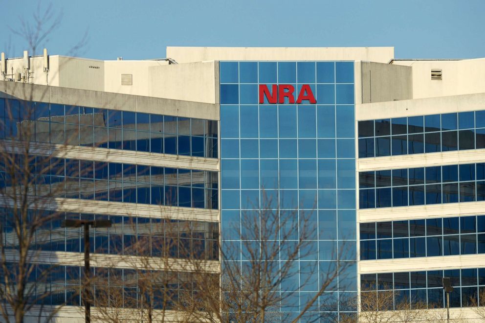 PHOTO: The National Rifle Association of America headquarters building is seen on Jan. 10, 2013, in Fairfax, Va. 