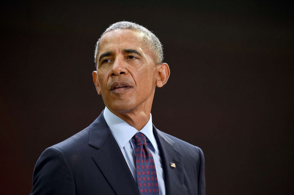 PHOTO: President Barack Obama speaks at Goalkeepers 2017, at Jazz at Lincoln Center, Sept. 20, 2017, in New York City.  