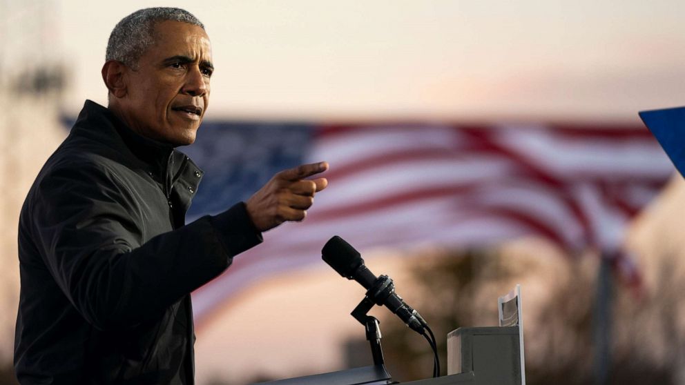 Obama hits campaign trail ahead of gubernatorial elections in Virginia, New Jersey